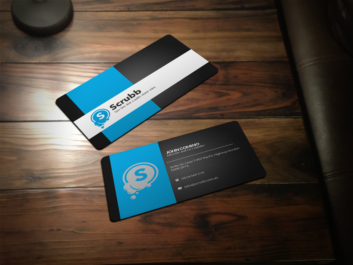 Diseño de Tarjeta de Presentación por Scorpius design para Scrubb Pty Limited | Diseño #4101024