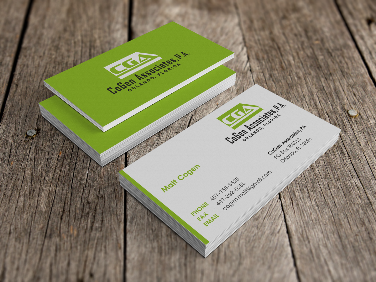 Business Card Design by HYPdesign for CoGen Associates | Design #4098316