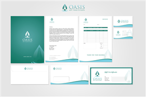 Stationery Design by Eggo May P for OASIS HOT YOGA STUDIO | Design: #4133720