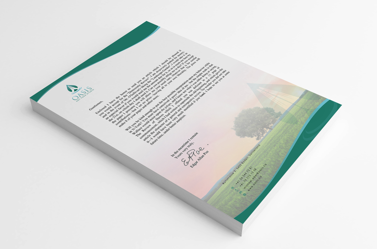 Stationery Design by Eggo May P for OASIS HOT YOGA STUDIO | Design #4147201