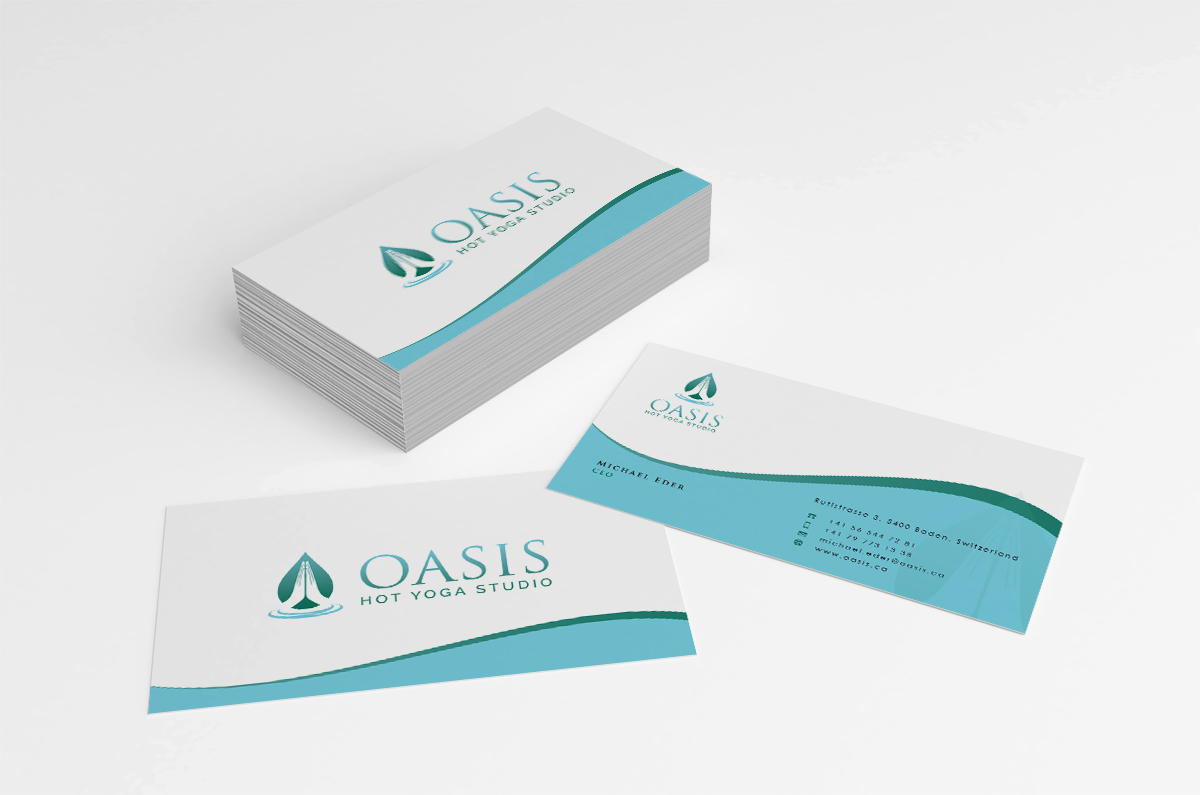 Diseño de Papelería por Eggo May P para OASIS HOT YOGA STUDIO | Diseño #4147224