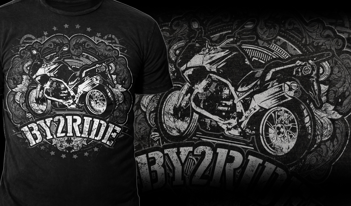 T-shirt Design by Mayonpx for By2ride | Design #4255914