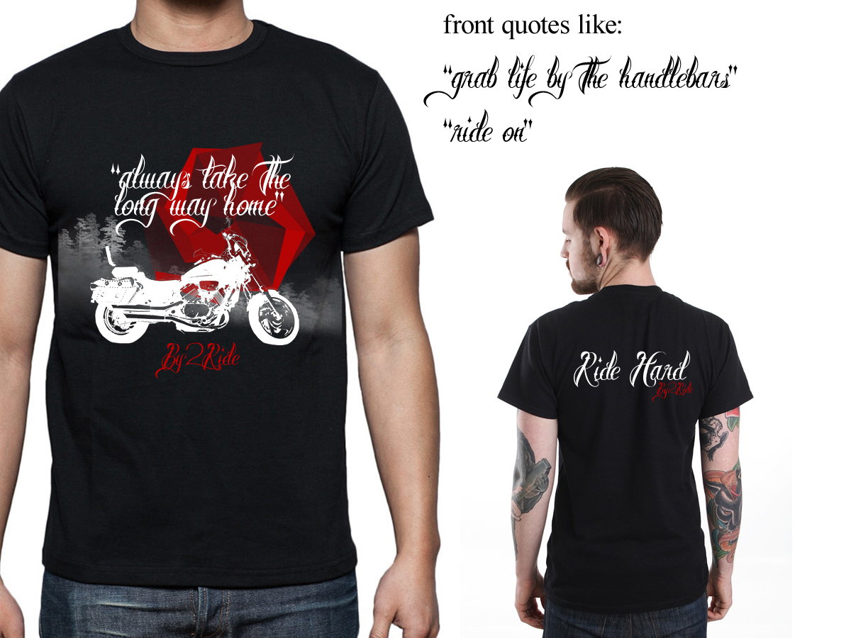 T-shirt Design by Rebecca Turner for By2ride | Design #4165386