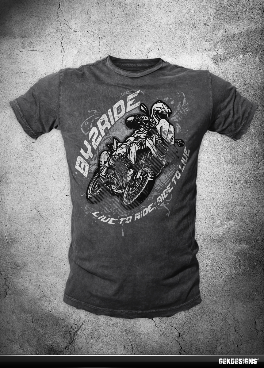 T-shirt Design by gekgrfx for By2ride | Design #4253294