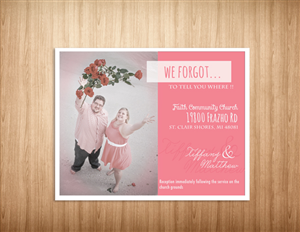 Wedding Invite Location | Postkarten-Design von JTdsign