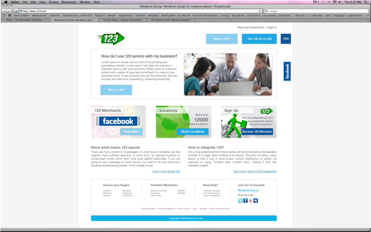 Wordpress Design by MDS - bonusplusdesign.com for this project | Design #164159