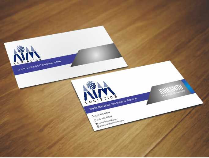 Business Card Design by AwsomeD for AIM Logistics (S) Pte Ltd | Design #4105649