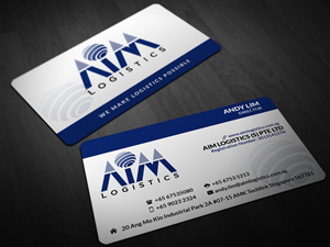 Business Card Design by Pointless Pixels India for AIM Logistics (S) Pte Ltd | Design: #4104275