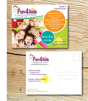 Flyer Design by alex989 for Fun 4 Kids Early Learning Centre | Design: #4099383