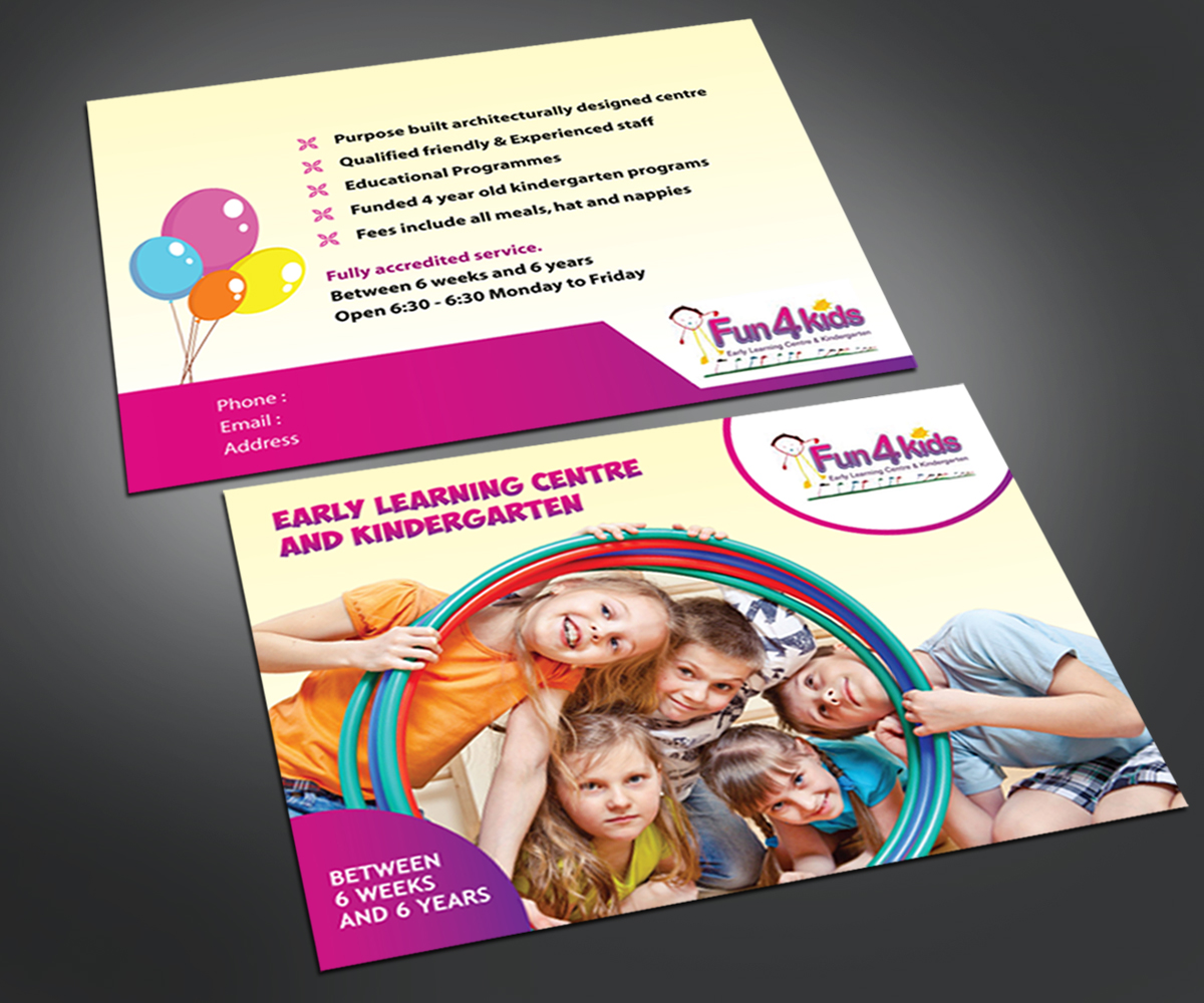 Flyer Design by Rflames for Fun 4 Kids Early Learning Centre | Design #4099389