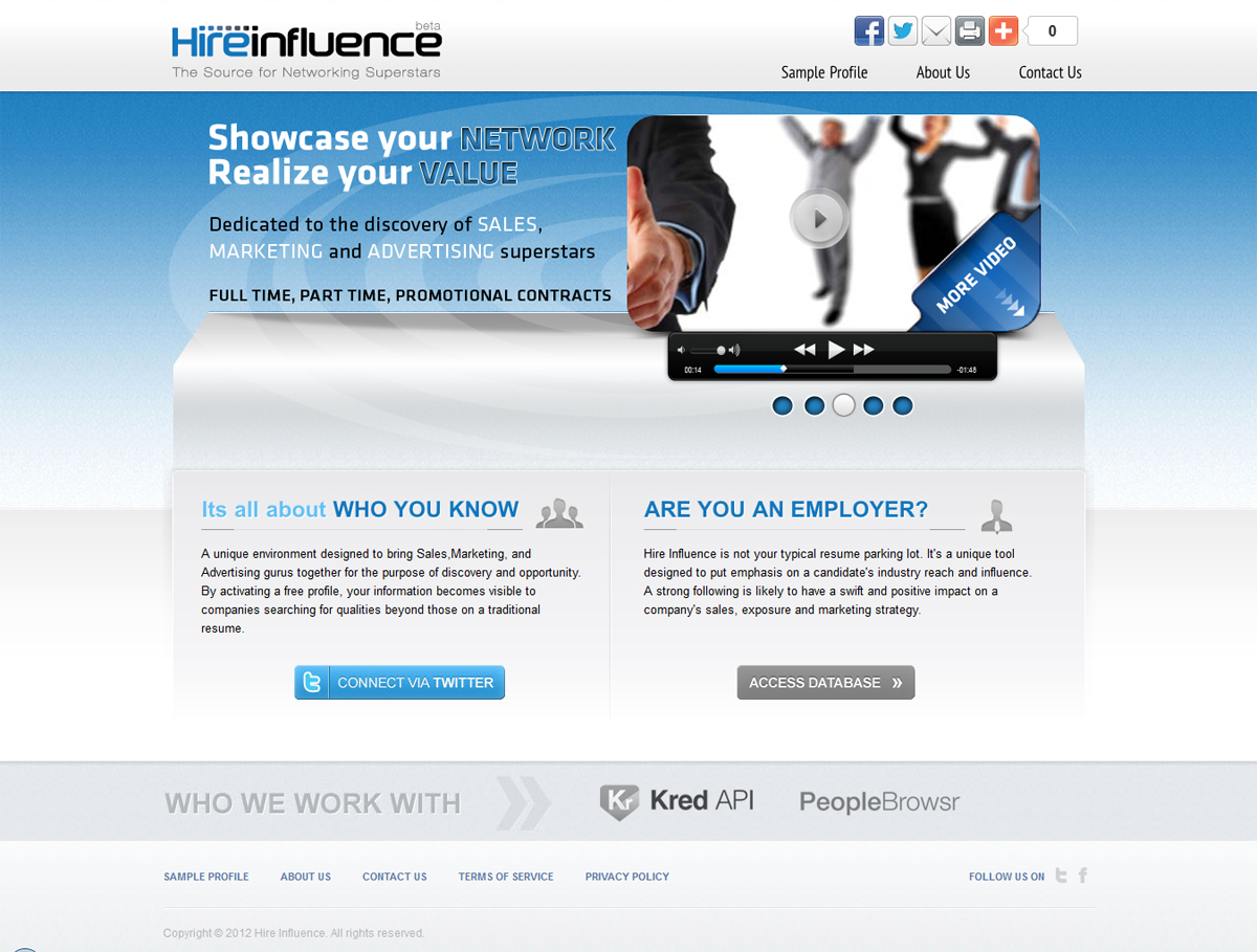 Graphic Design by Tünde Nagy for HireInfluence, Inc. | Design #1148024