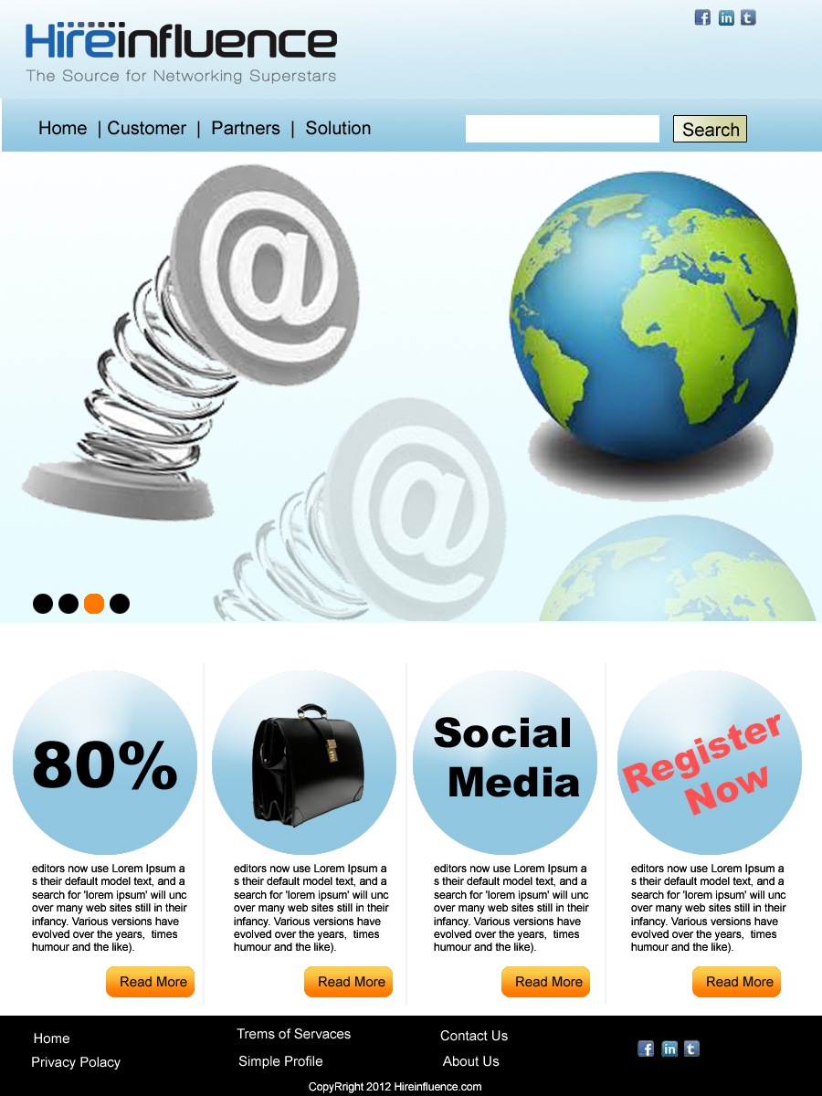 Graphic Design by Wimsol for HireInfluence, Inc. | Design #1148704