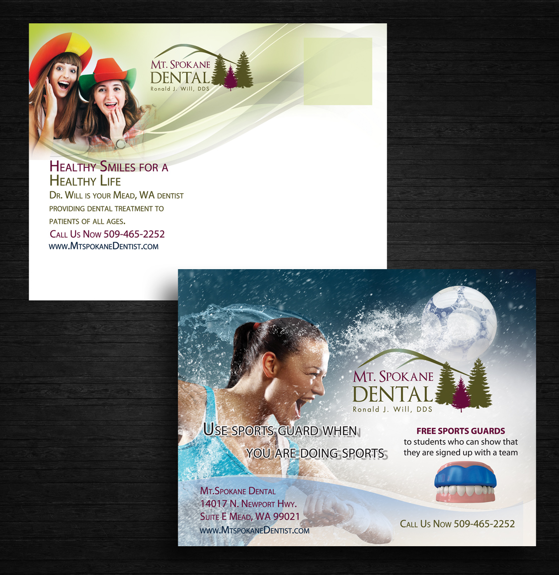 Postkarten-Design von uk für Mt. Spokane Dental | Design #4133117