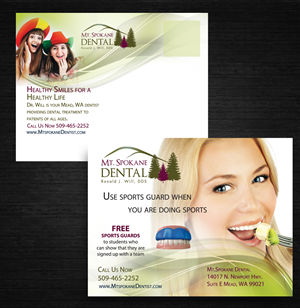 Diseño de Postal por uk para Mt. Spokane Dental | Diseño: #4133189