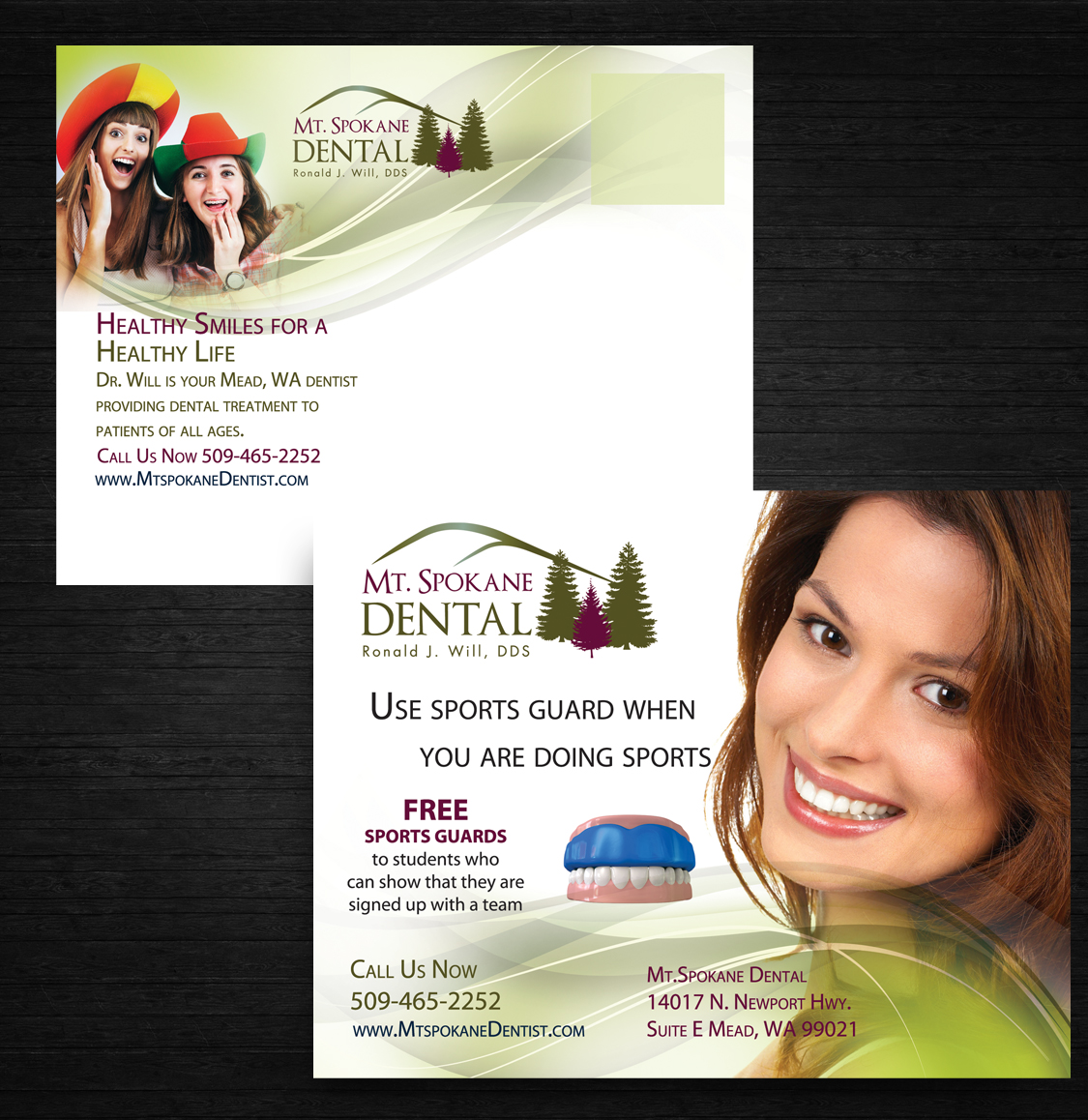 Postcard Design by uk for Mt. Spokane Dental | Design #4133245