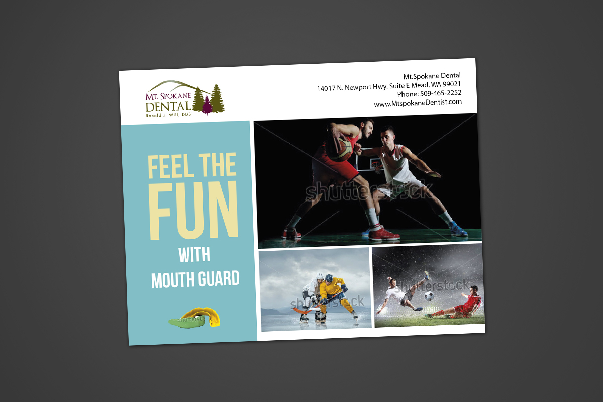Postcard Design by Svetlin Angelov for Mt. Spokane Dental | Design #4105869