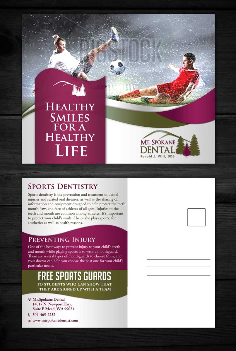 Postcard Design by ESolz Technologies for Mt. Spokane Dental | Design #4110288
