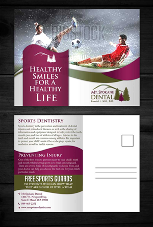 Postcard Design by ESolz Technologies for Mt. Spokane Dental | Design #4110288