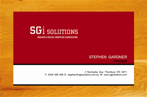 Business Card Design by Yegeta for this project | Design: #4191953