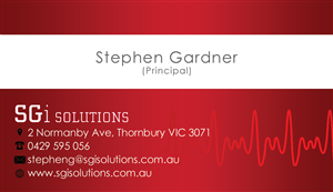 Business Card Design by Vixer for this project | Design: #4183349