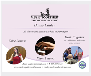 Music Lesson Postcard | Diseño de Postal por senja