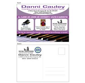 Diseño de Postal por Maden para East Bay Music Together | Diseño: #4128016