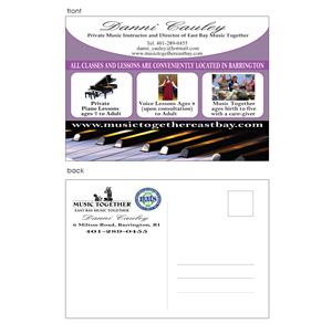 Diseño de Postal por Maden para East Bay Music Together | Diseño: #4129873