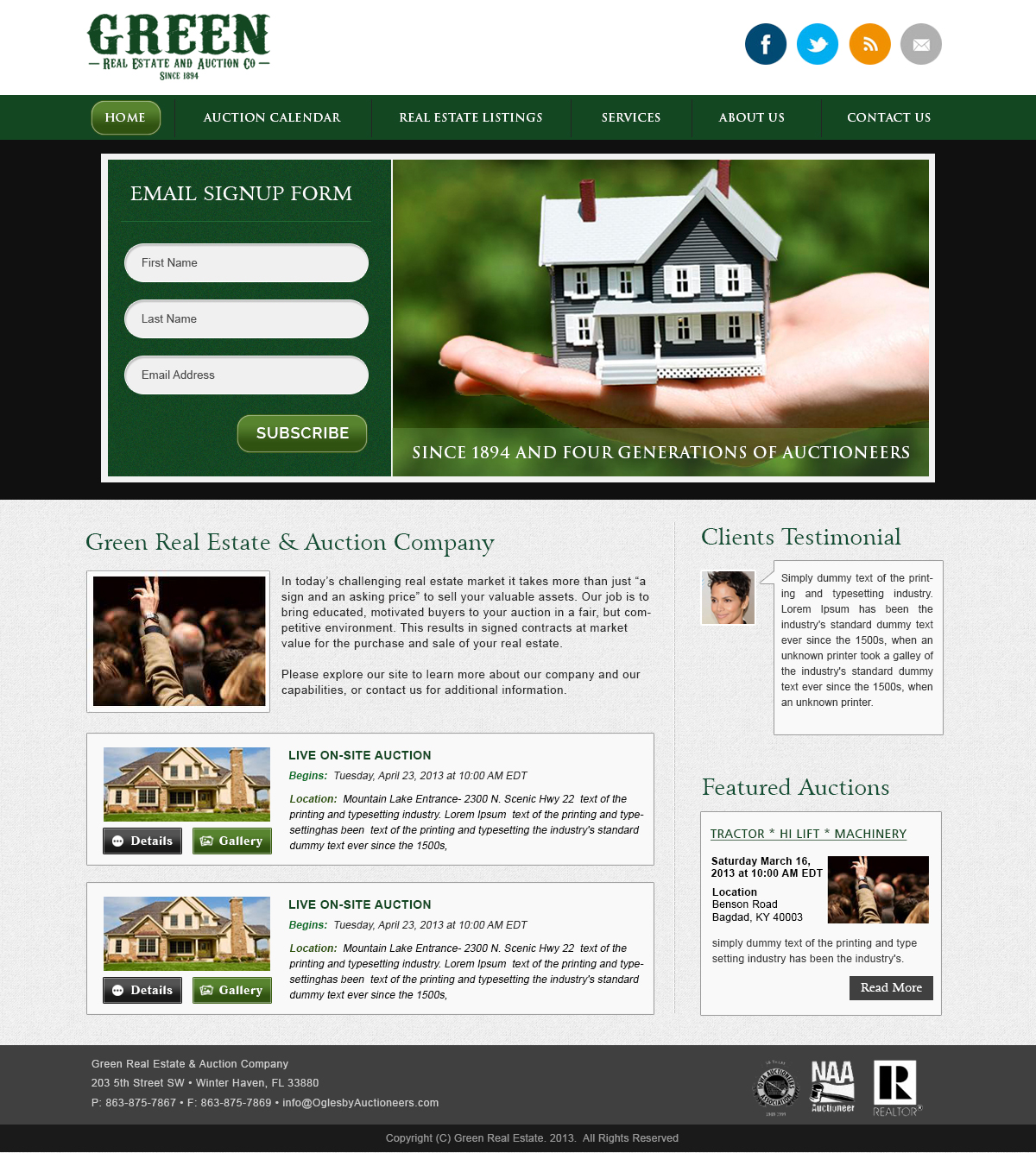 Wordpress Design by webxvision for AuctionServices.com, Inc. | Design #4110956