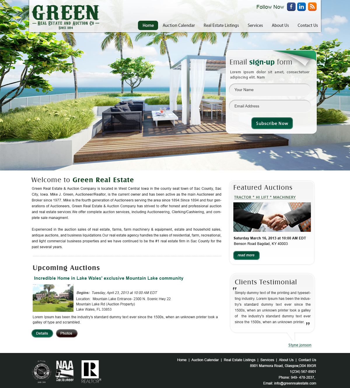 Wordpress Design by webxvision for AuctionServices.com, Inc. | Design #4110967