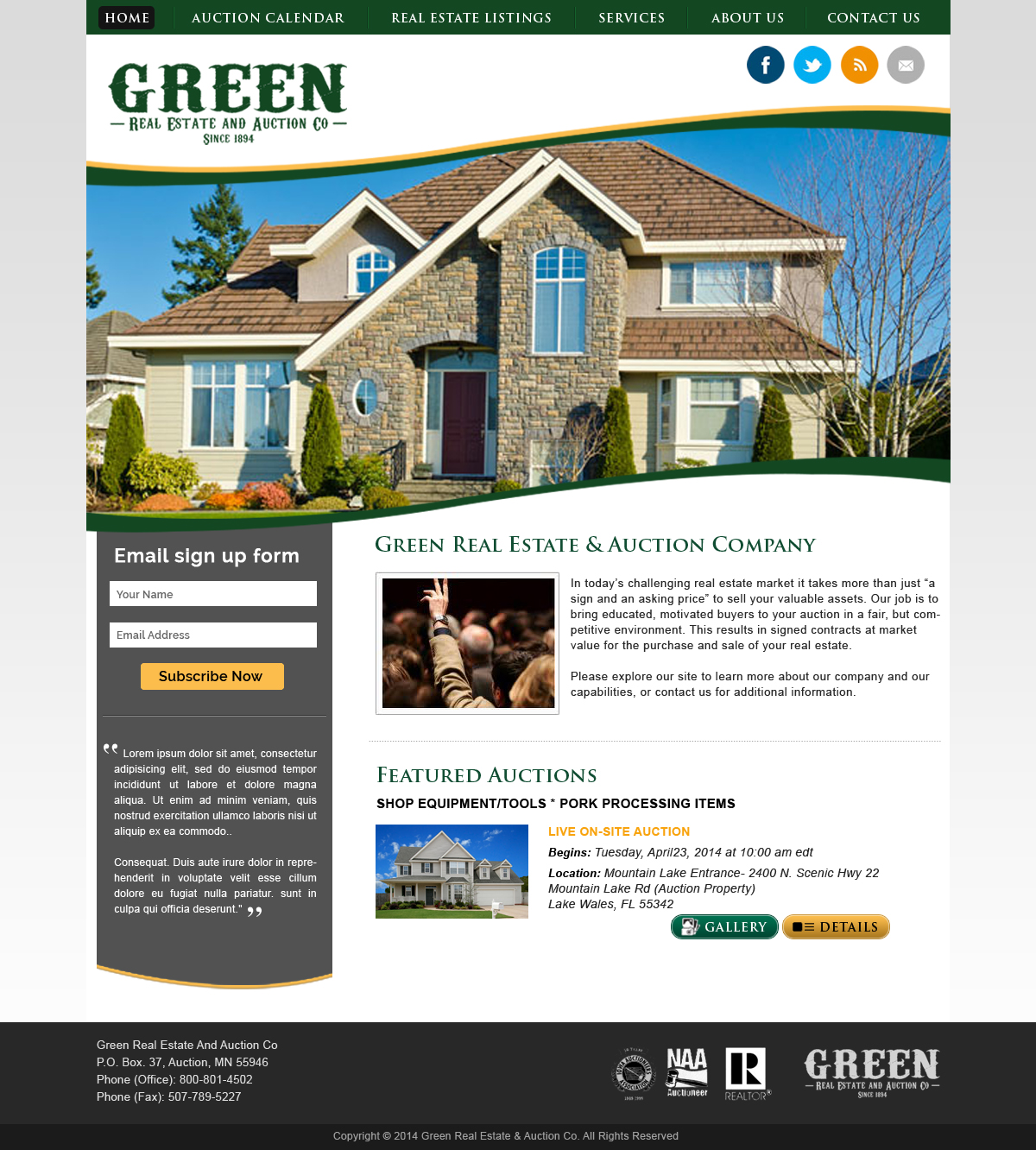 WordPress-Design von webxvision für AuctionServices.com, Inc. | Design #4121758