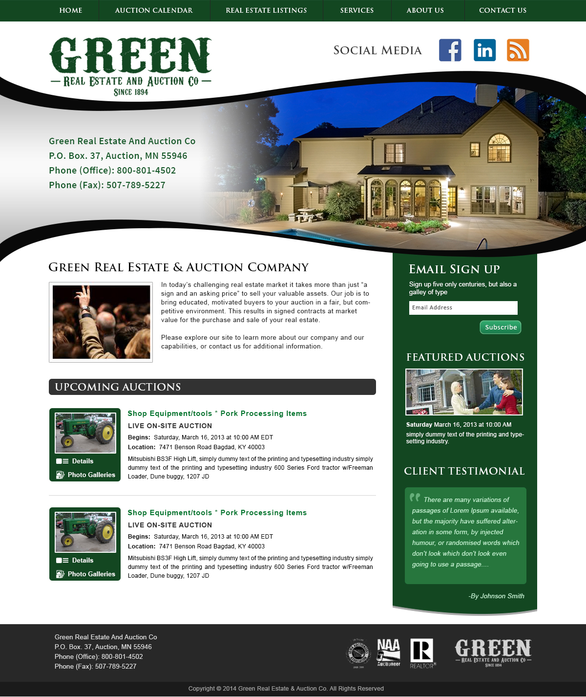 Wordpress Design by webxvision for AuctionServices.com, Inc. | Design #4121788