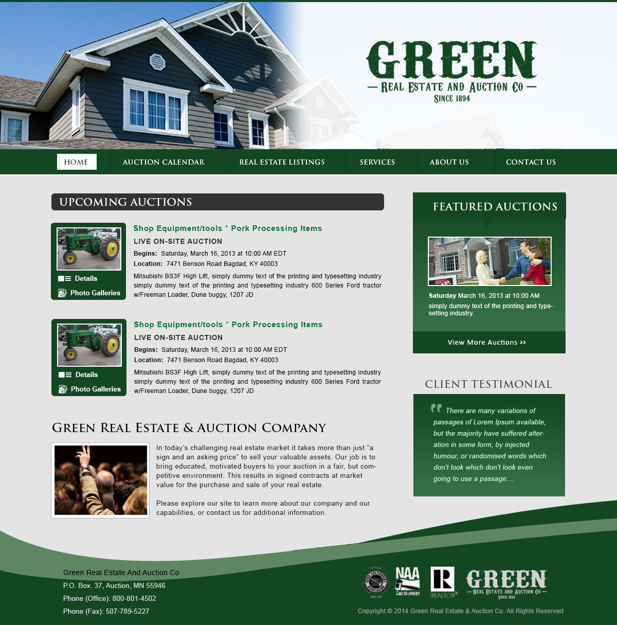 Wordpress Design by webxvision for AuctionServices.com, Inc. | Design #4122084
