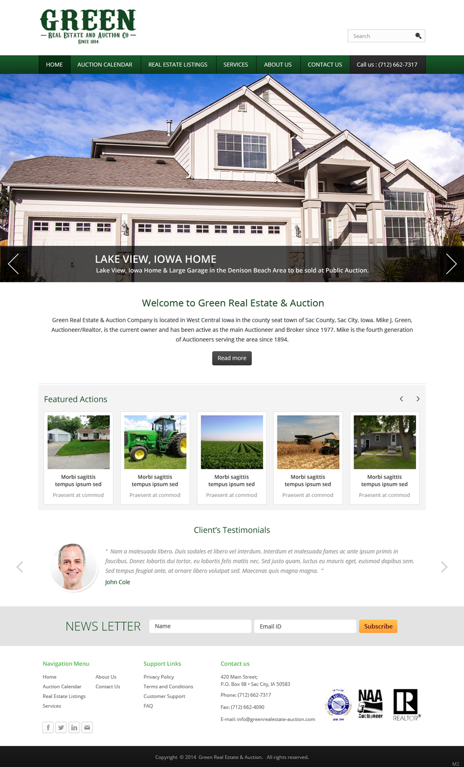 Wordpress Design by pb for AuctionServices.com, Inc. | Design #4114608