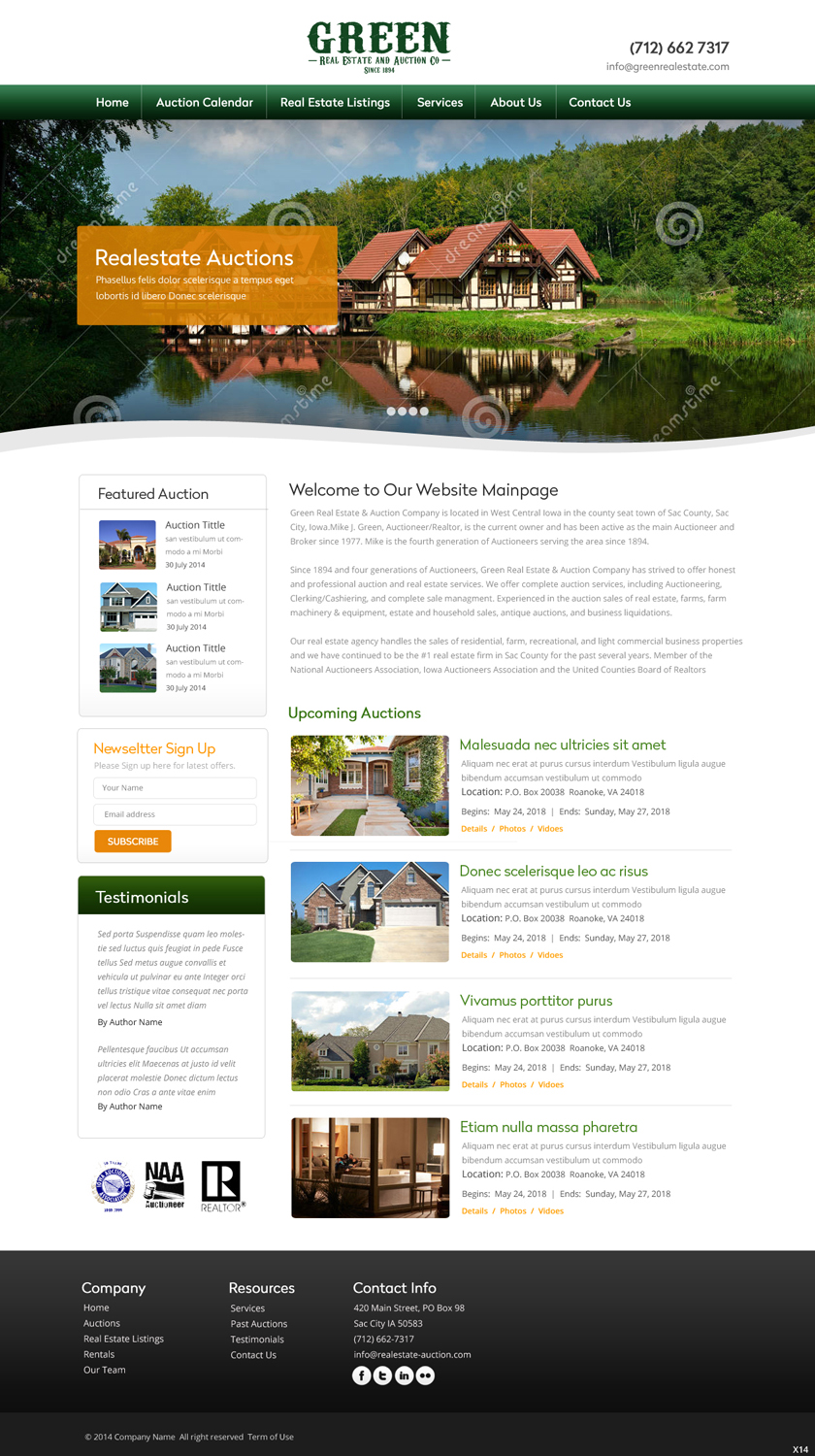 Diseño Wordpress por pb para AuctionServices.com, Inc. | Diseño #4122704