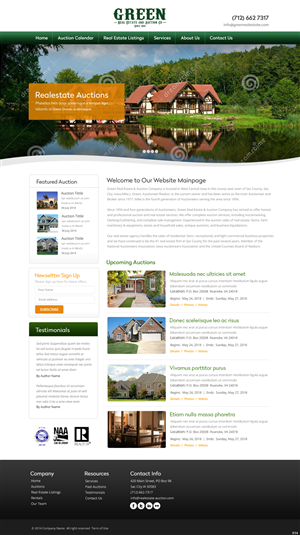 Wordpress Design by pb for AuctionServices.com, Inc. | Design: #4122704