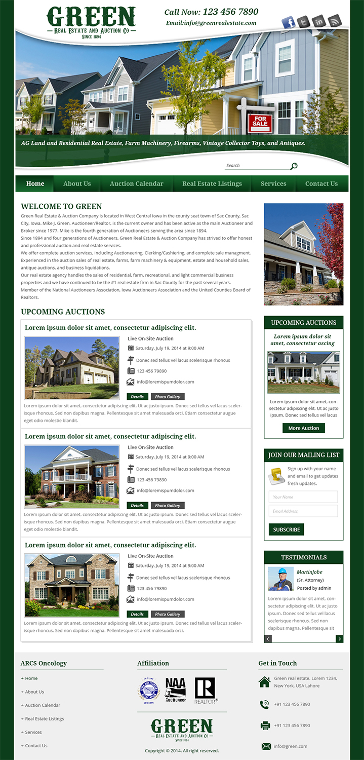 Diseño Wordpress por Creative Usha para AuctionServices.com, Inc. | Diseño #4138537
