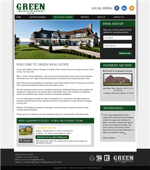Wordpress Design by Creative X Designs for AuctionServices.com, Inc. | Design: #4124793