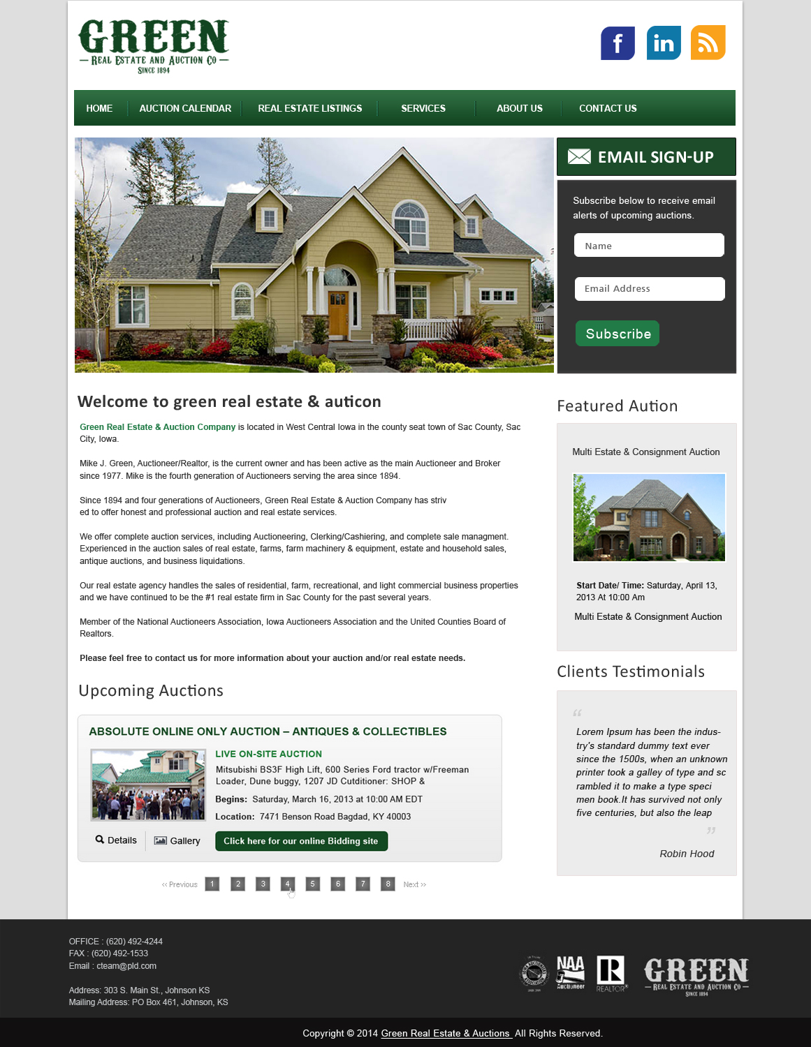 Wordpress Design by Creative X Designs for AuctionServices.com, Inc. | Design #4125145