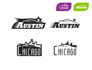 Koozie/Can Cooler Vector One Color Logo Design for car event Austin Chicago | Design Vectoriel par JTdsign