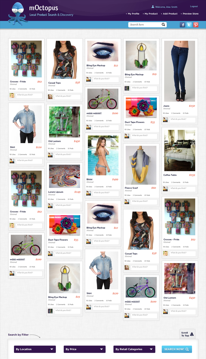 Web Design by Mayank Patel for mOctopus | Design #1181186