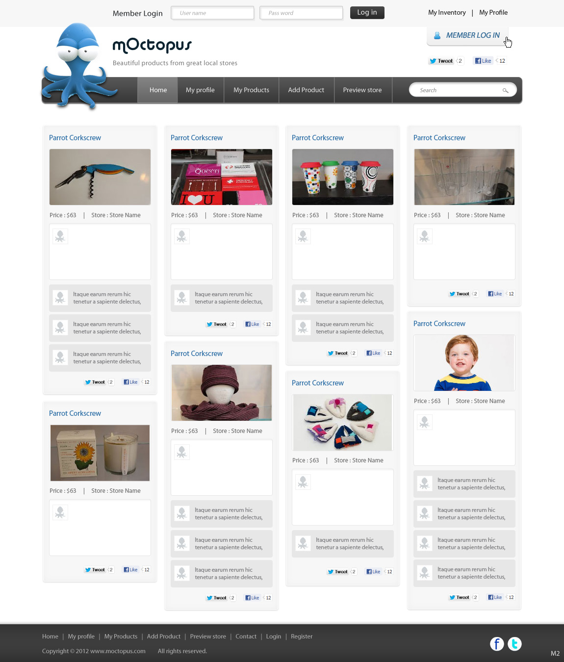 Diseño Web por pb para mOctopus | Diseño #1149203