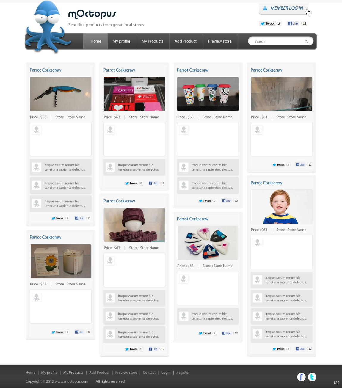 Diseño Web por pb para mOctopus | Diseño #1149205