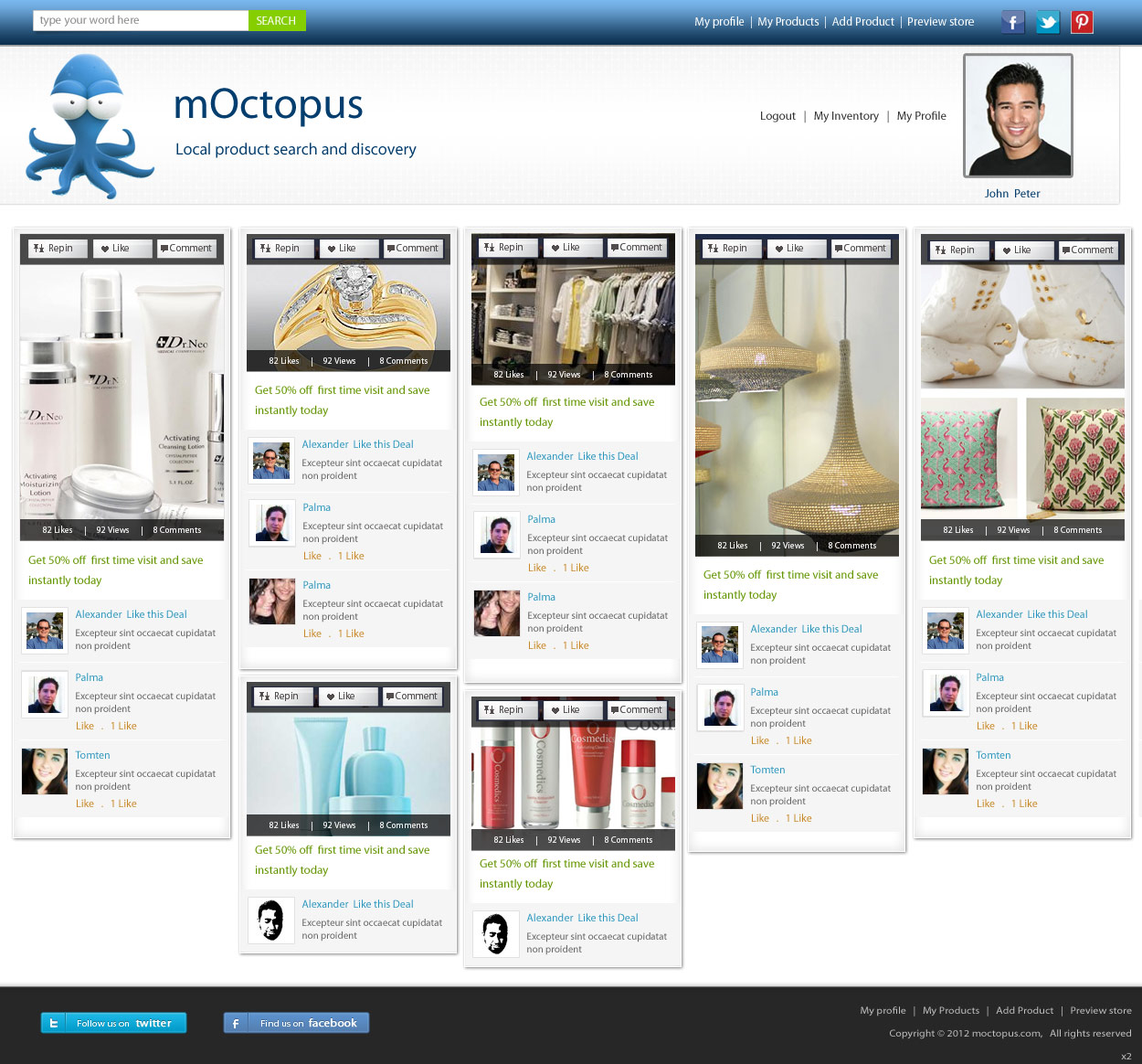 Diseño Web por pb para mOctopus | Diseño #1152003