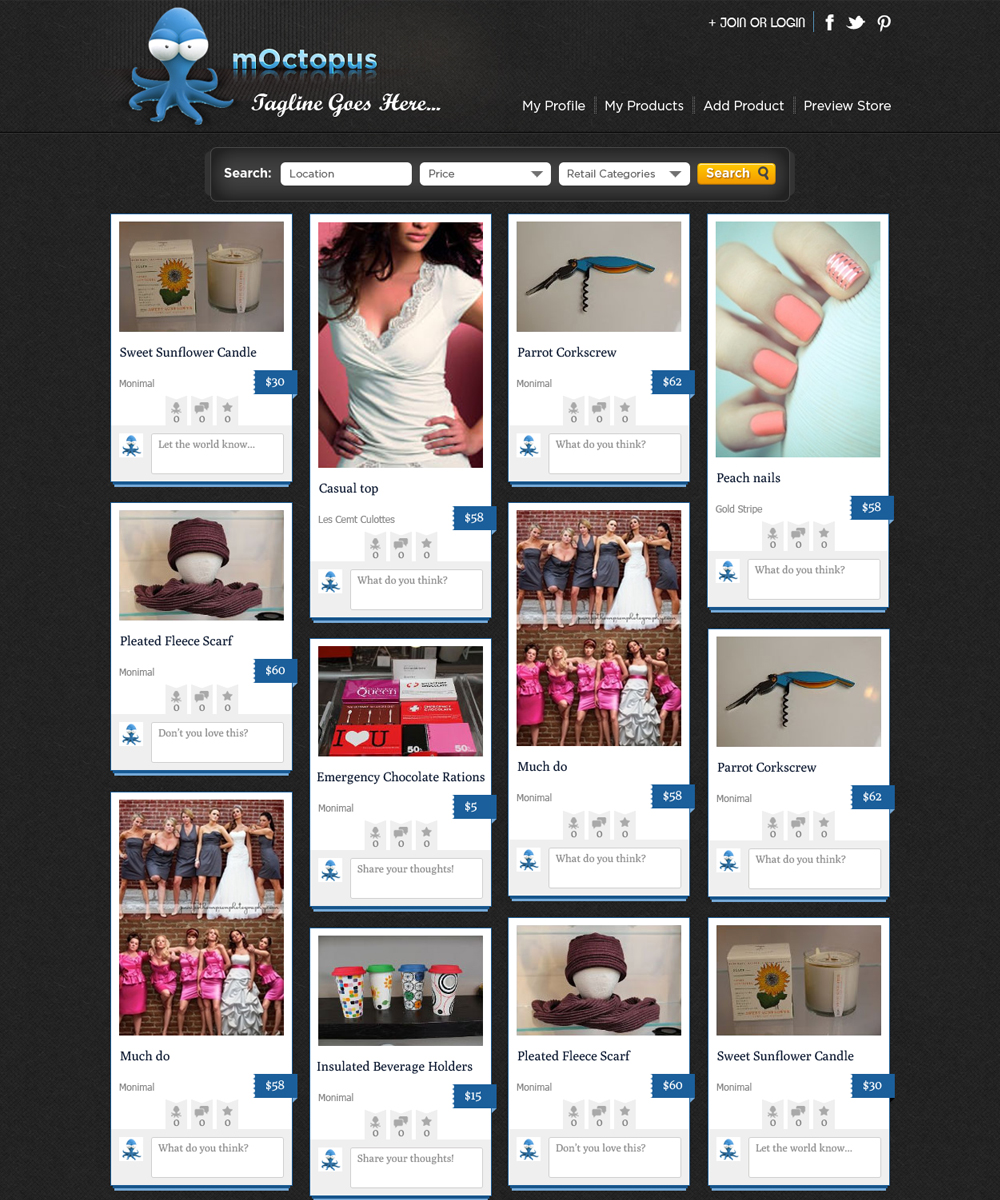 Web Design by ShreejiAkshar for mOctopus | Design #1159087