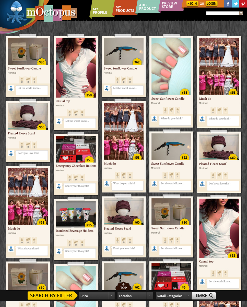 Web Design by ShreejiAkshar for mOctopus | Design #1185844