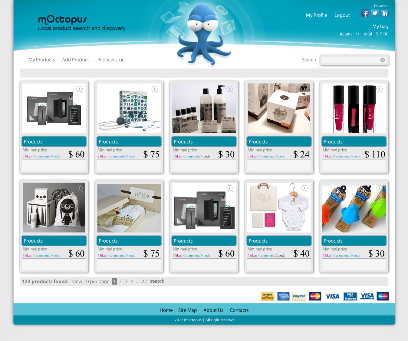 Web Design by vandes for mOctopus | Design #1161992