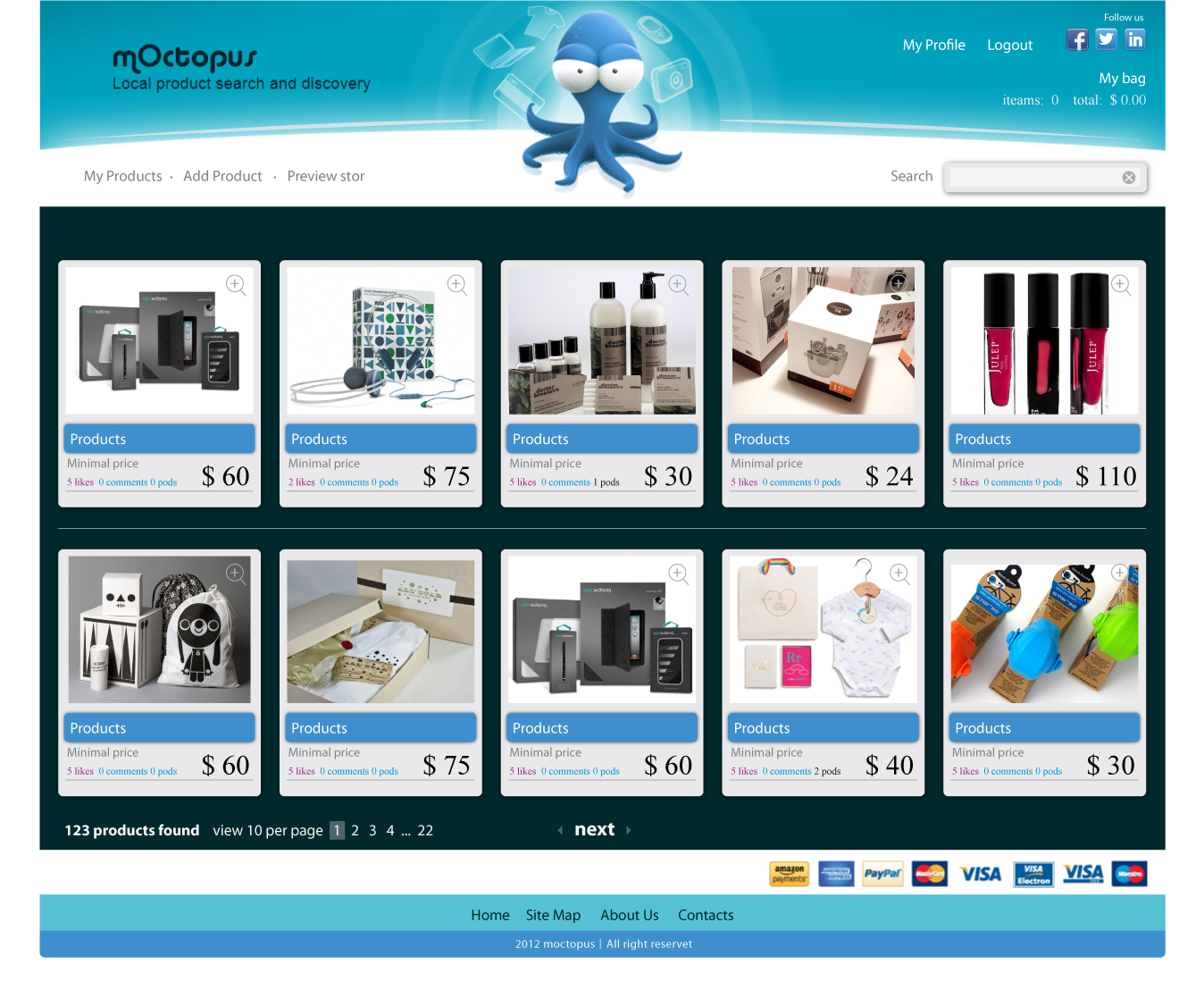 Web Design by vandes for mOctopus | Design #1161995