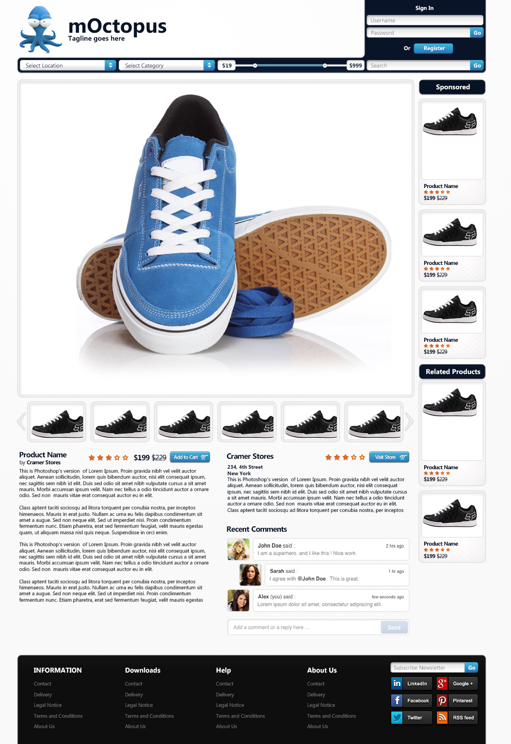 Web Design by WirePaper for mOctopus | Design #1155891
