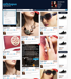 Home page for local retail aggregator | Web-Design von WirePaper