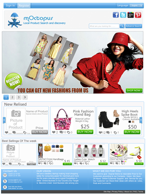 Web Design by Gkgrapic for mOctopus | Design #1165895